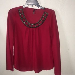 Red blouse